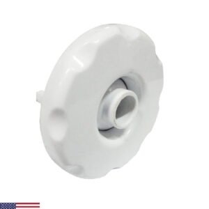 Escudo dirigible para jet Scalloped - 63,5mm Ø - flujo ajustable - blanco