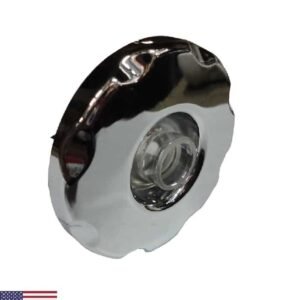 Escudo dirigible para jet Scalloped - 63,5mm Ø - flujo ajustable - plástico cromado