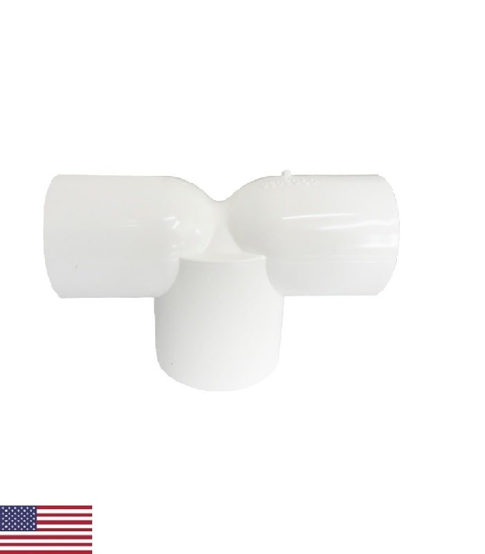 Tee "spigot" Ø 1.0" × 1.0" presión interior × BASE 1.5" presión exterior