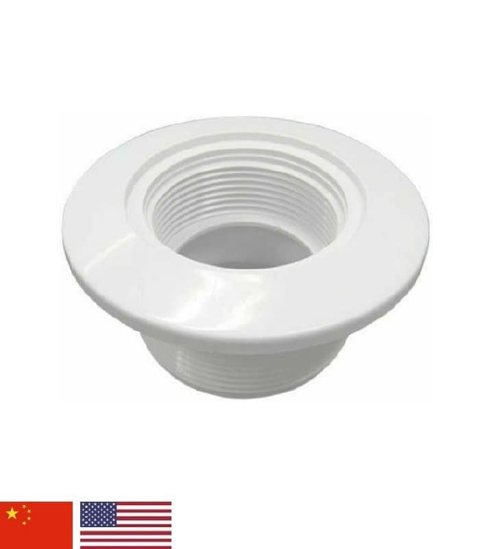 Base "canopla" para boquilla de pared - 2.0" rosca exterior × 1.5" presión interior - Hayward