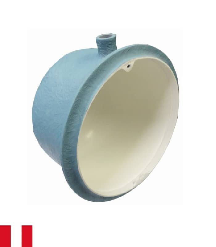 Nicho de fibra de vidrio pesado - salida 0.5" (1/2") superior y lateral - tamaño LARGE