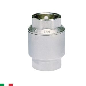 Válvula de retención "check" de resorte Ø 1.25" - en latón cromado - rosca NPT interior - acero inoxidable