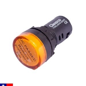 Piloto Luminoso "NARANJA" para tablero con foco LED - 220V