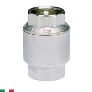 Válvula de retención «check» para agua CIMM 30 – de resorte en latón – Ø 2.0″ rosca interior - PN20~300psi – temp: -10° a 110°C – empaque NBR (caucho de nitrilo)