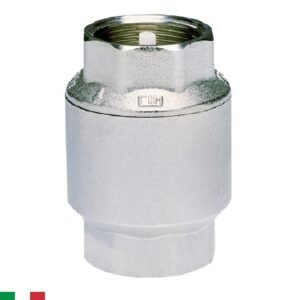 Válvula de retención «check» para agua CIMM 30 – de resorte en latón – Ø 2.5″ rosca interior - PN20~300psi – temp: -10° a 110°C – empaque NBR (caucho de nitrilo)