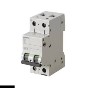 Interruptor termomagnético 5SL6 - bipolar 2 ×  10A  -  riel DIN - curva C - 10KA@220V